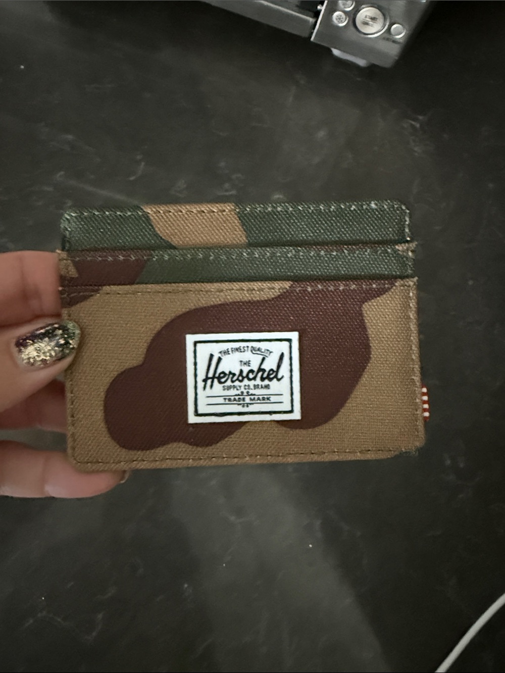 Herschel Camo Slim Card Holder in Woodland Camo